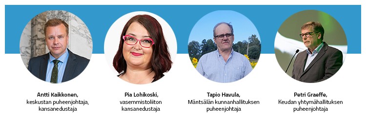 Luontopäivä Keudassa -tapahtuman luontopanelistien kasvokuvat sekä nimet.